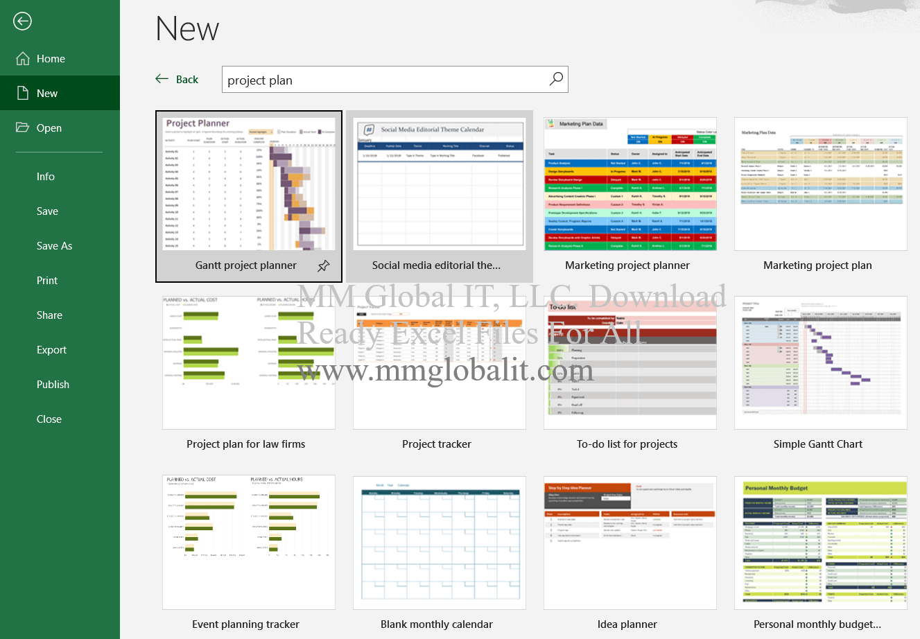 Ready Excel Files for Instant Use
